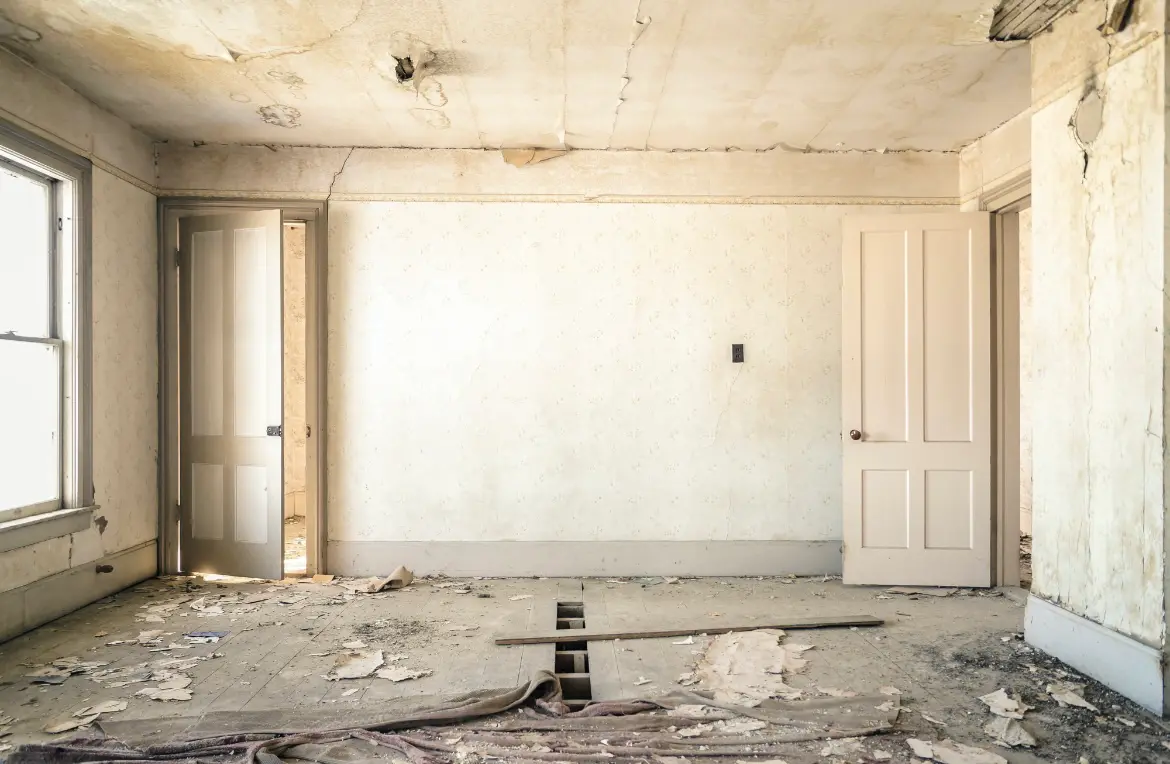 Waste disposal crew managing a cleanout project in Lambertville